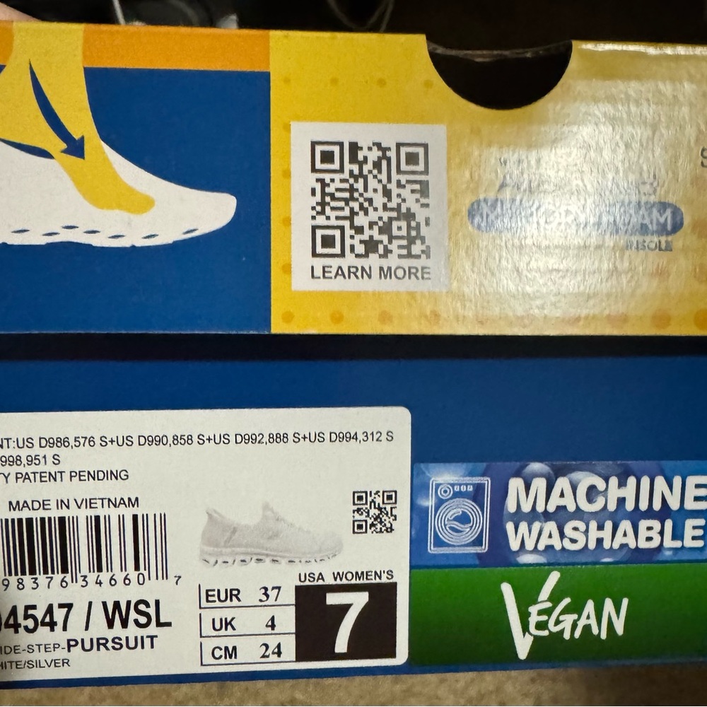 Skechers Yellow and Blue Slip-Ins